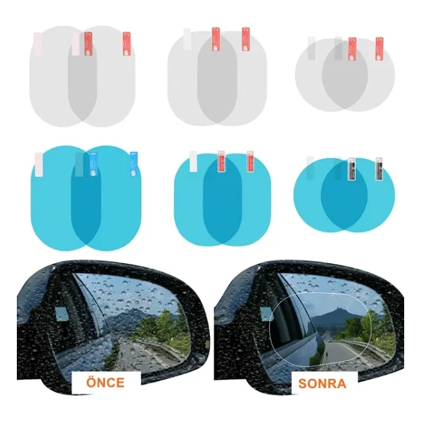 Ayna Yağmur Kaydırıcı Film 14,5 Cmx10cm Oval / Cafı214 - Görsel 6