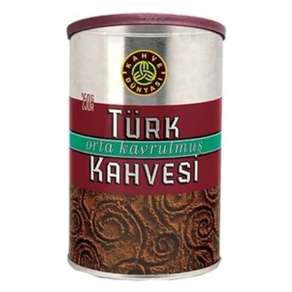 Kahve Dünyası Orta Kavrulmuş Teneke Kutu Türk Kahvesi 250 Gr - Görsel 9