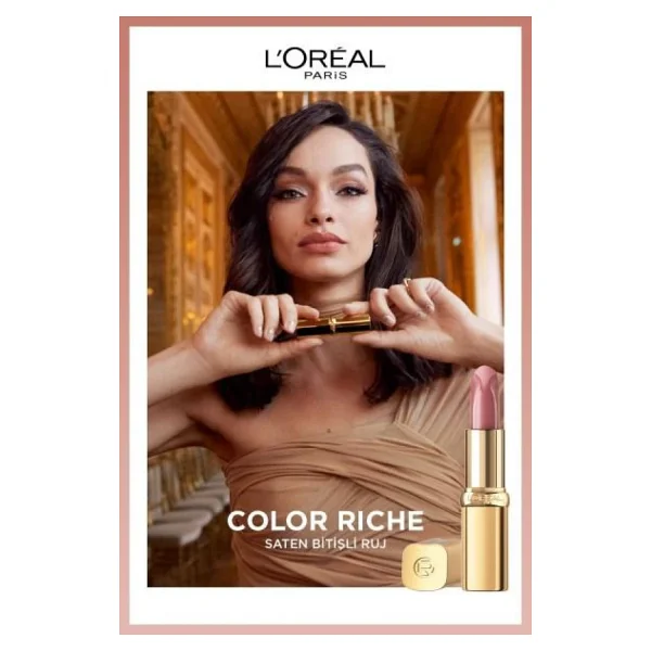 L'oreal Paris Color Riche Saten Bitişli 505 Nude Resilient Stick Ruj - Görsel 6
