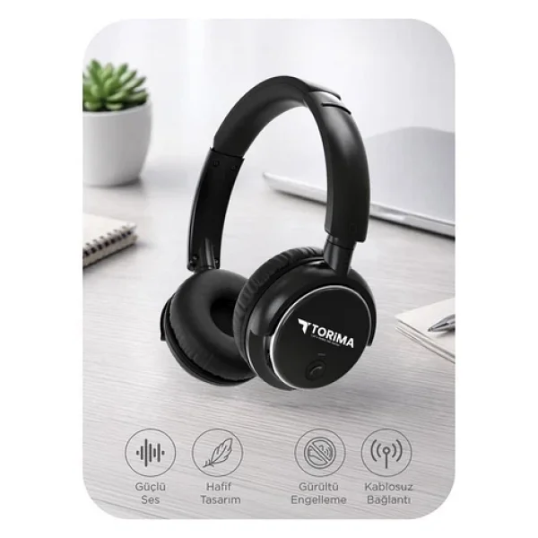 Torima HD-20 Kulak Üstü Bluetooth Kulaklık - Görsel 4