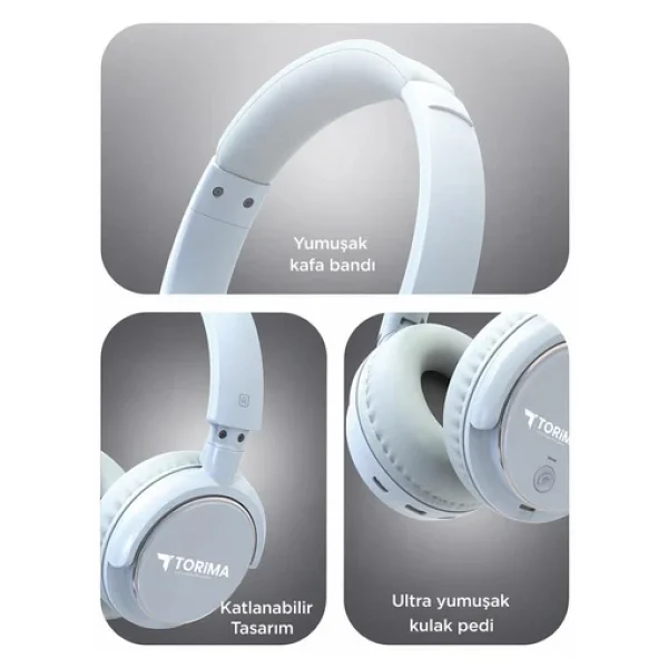 Torima HD-20 Kulak Üstü Bluetooth Kulaklık - Görsel 7