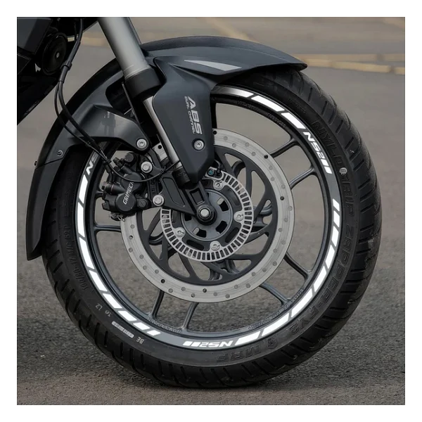 Gp Kompozit Bajaj Pulsar Ns 200 2011-2023 Uyumlu Jant Şeridi Reflektif Gri - Görsel 4