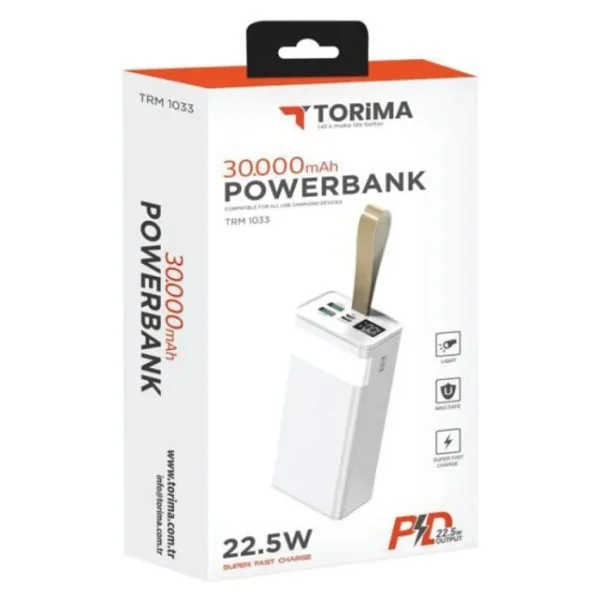 Torima Trm-1033 30000 mAh Hızlı Şarj Powerbank - Görsel 7