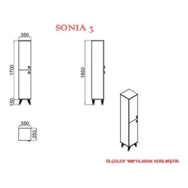 Kalender Dekor Sonia-3-Sn02 Ayakkabılık Vestiyer Portmanto - Görsel 5