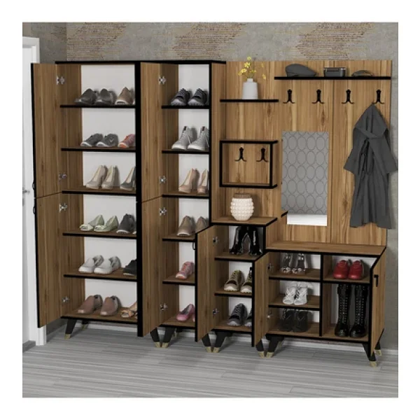Kalender Dekor Sonia-5-2-3-4-Sn04 Ayakkabılık Vestiyer Portmanto - Görsel 2