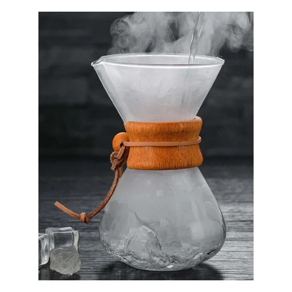 Nurgaz 400 Ml Cam Filtre Kahve Demleme Seti - Görsel 9