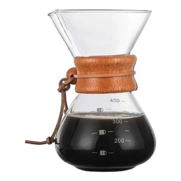 Nurgaz 400 Ml Cam Filtre Kahve Demleme Seti - Görsel 3