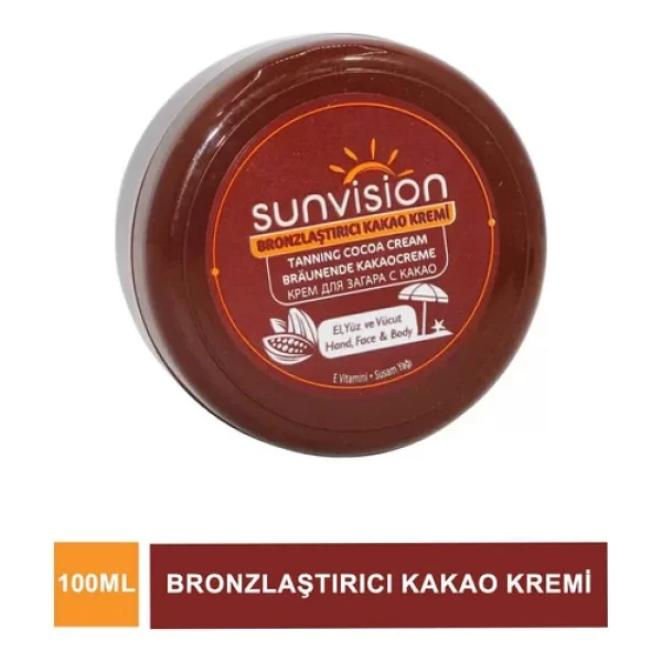 Sunvision Bronzlaştırıcı Kakao Kremi 100 Ml - Görsel 3