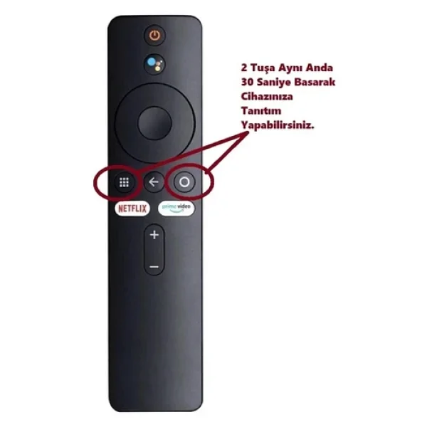 Xiaomi Mi Box S 4K TV Stick Uyumlu Netflix Prime Video Tuslu Kumanda ( Sadece Kumanda) - Görsel 2