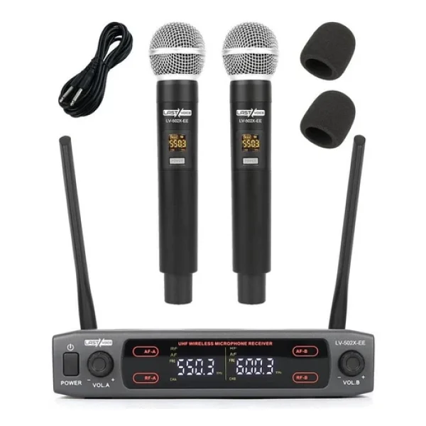 Lastvoice Lv-502ee 2'li Uhf Dijital Kablosuz El Mikrofonu - Görsel 3