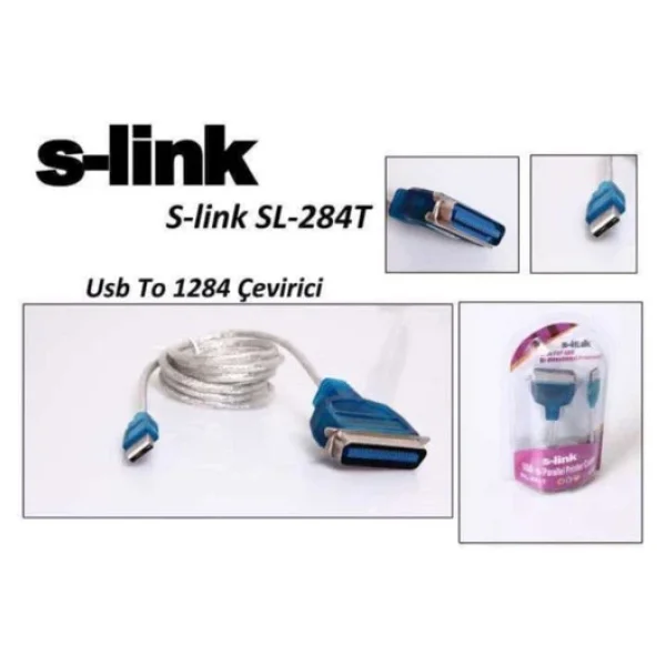 S-Link Sl-284t USB 2.0 Lpt Yazıcı Kablosu - Görsel 5