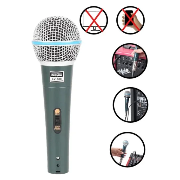 Lastvoice Lv-680 Profesyonel Dinamik El Mikrofonu - Görsel 5
