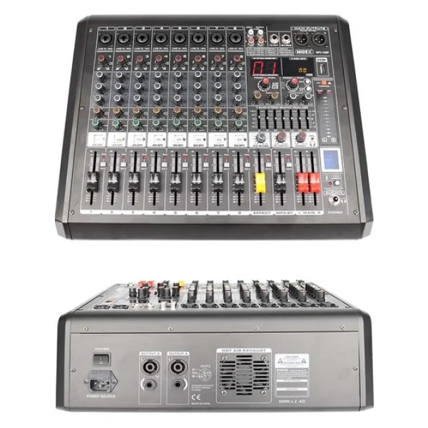 Midex Mpx-1200p 8 Kanal Power Mikser Amfi - Görsel 6