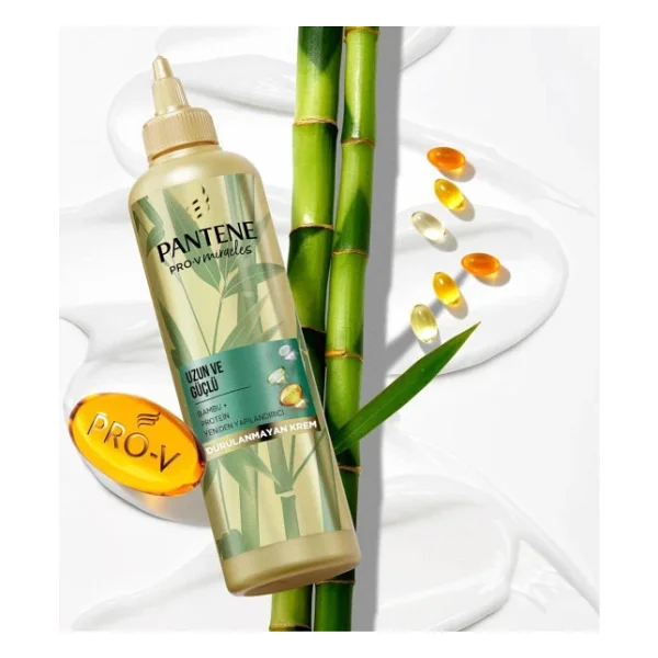 Pantene Uzun Ve Güçlü Bambu + Protein Şekillendirici 270 Ml Durulanmayan Saç Kremi - Görsel 5