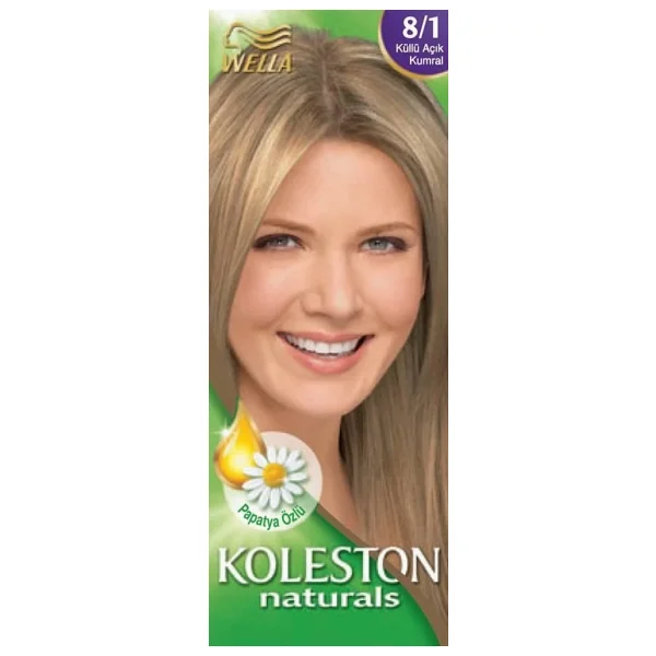 Koleston Naturals 8.1 Açık Küllü Kumral Saç Boyası - Görsel 4