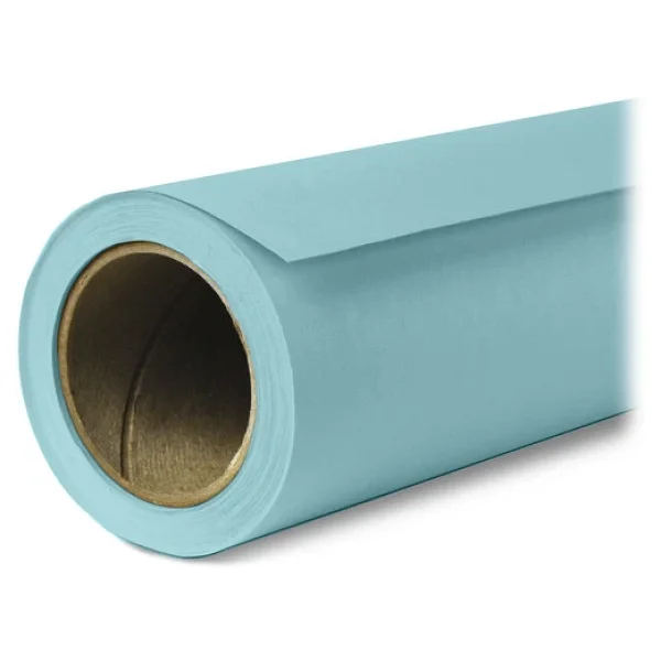 Gdx Sabit Sky Blue Kağıt Fon Seti 2.70x11m Makaralı Duvar Tavan Tipi Sonsuz Stüdyo Fonu - Görsel 3