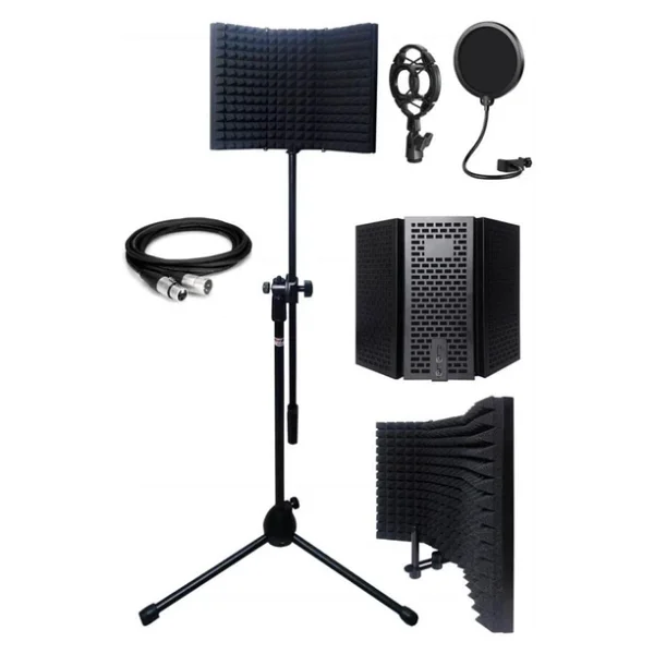 Lastvoice Pf-30x Mikrofon Standı Yalıtım Paneli Xlr Kablo Pop Filter - Görsel 5