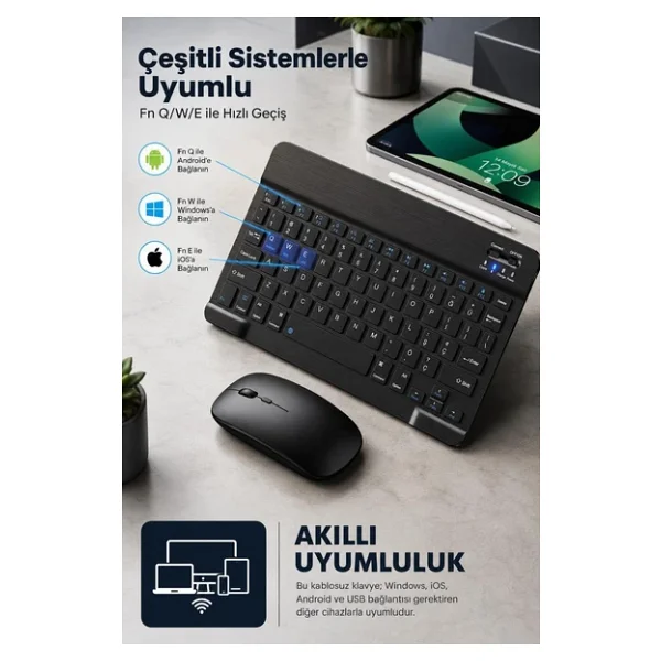 Torima TMK-04 TKL Kablosuz Klavye Mouse Seti - Görsel 7