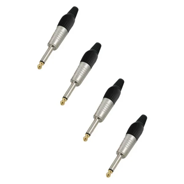 Hepa Merz Sfc-M63-4x 6.35mm Mono Jack Gitar Jack Erkek Jak (4 Adet) - Görsel 4