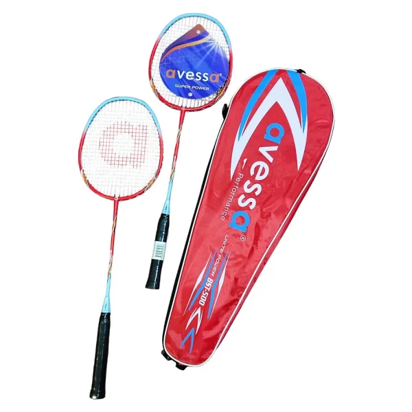 Avessa Bst-500k Badmington Profesyonel Raket Set Kirmizi - Görsel 3