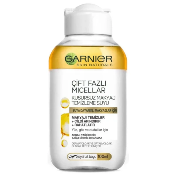 Garnier Çift Fazlı Micellar Kusursuz 100 Ml Makyaj Temizleme Suyu - Görsel 2