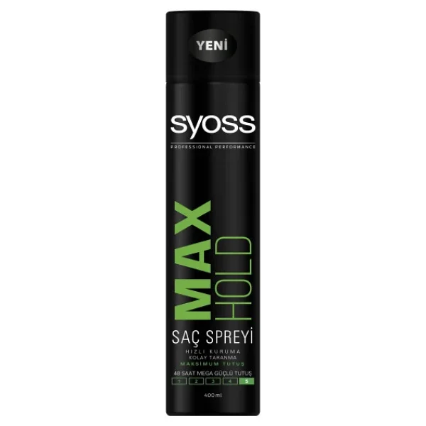 Syoss Max Hold Mega Güçlü 400 Ml Saç Spreyi - Görsel 7