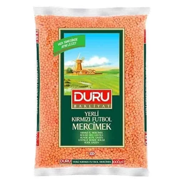 Duru Kırmızı Futbol Mercimek 1 Kg - Görsel 3