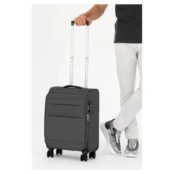 Pierre Cardin 04pc4200-03 Kumaş Antrasit Kabin Boy Valiz - Görsel 7