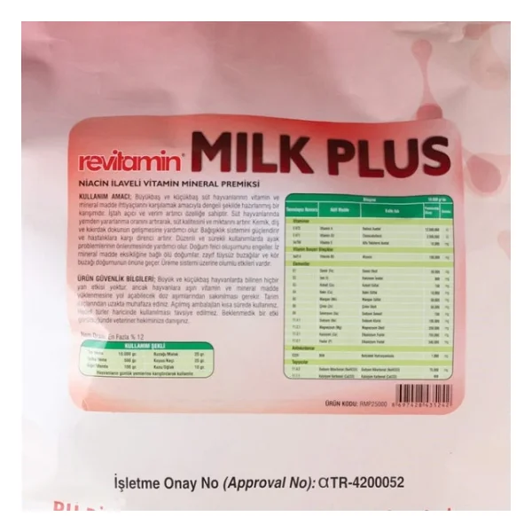 Revitamin Milk Plus Süt Verimi Artırıcı - Görsel 3