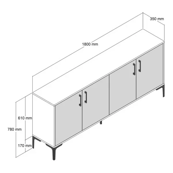 Variant Mobilya Kiev Konsol - Görsel 6