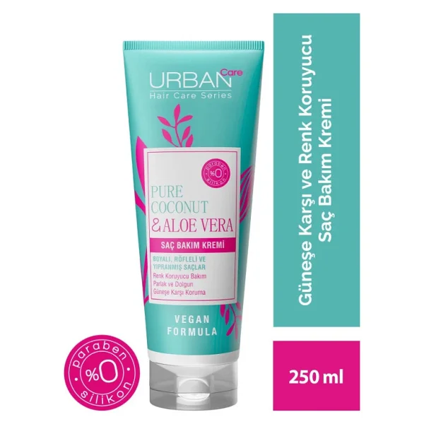 Urban Care Pure Coconut & Aloe Vera 250 Ml Saç Kremi - Görsel 3