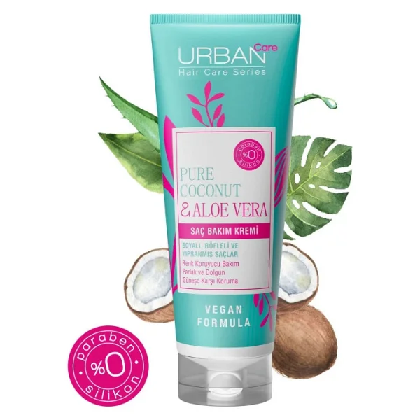 Urban Care Pure Coconut & Aloe Vera 250 Ml Saç Kremi - Görsel 5