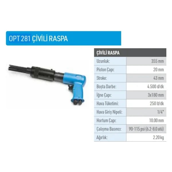 Osaka Opt 281 Çivili Raspa Makinesi - Görsel 6