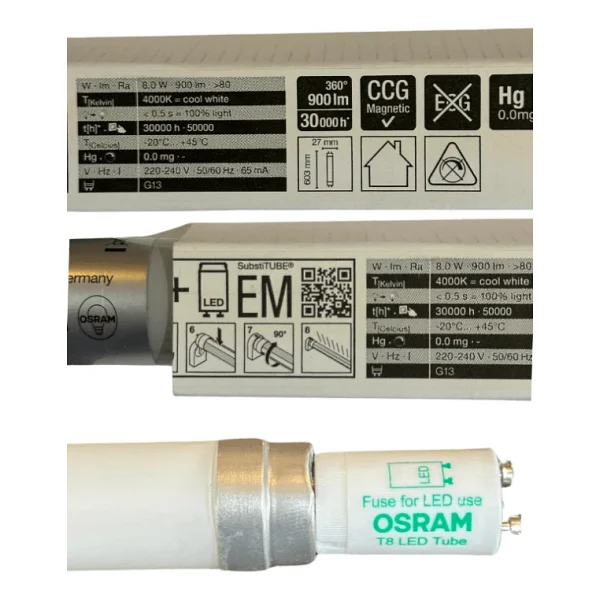 Osram Substitube 8w 840 4000k (Günışığı) G13 Duylu LED Floresan - Görsel 2