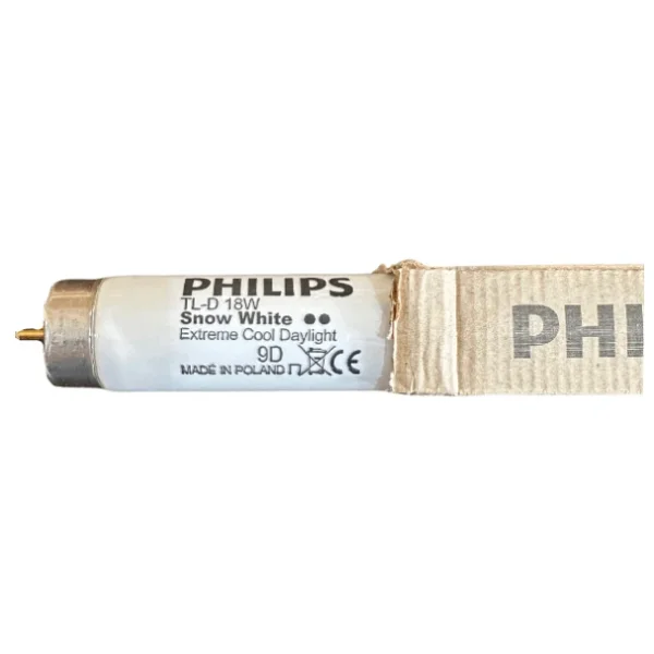 Philips 18w Snow White 12000k (Beyaz Isik) G13 Duylu Floresan (4 Adet) - Görsel 2