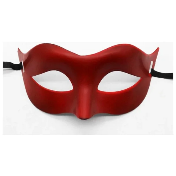 Kırmızı Renk Masquerade Kostüm Partisi Venedik Balo Maskesi - Görsel 5