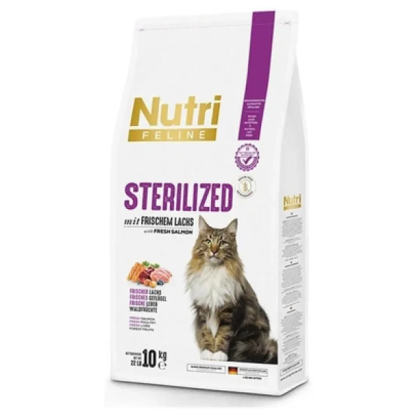 Nutri Feline Sterilised Somonlu 10 Kg Yetişkin Kedi Maması - Görsel 6