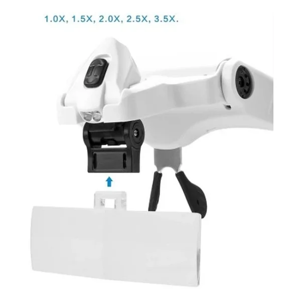 Nikula 9892b2 5 Lensli LED Işıklı Gözlük Büyüteç - Görsel 5