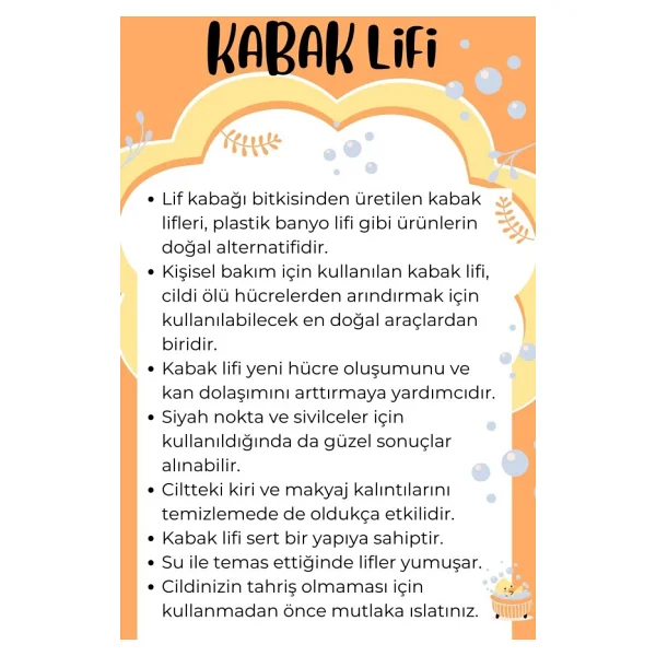 Ahşap Saplı Doğal Kabak Lifi Sırt Fırçası 8x40 Cm. - Görsel 10
