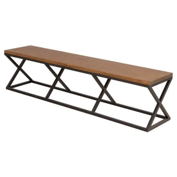 Yemek Masası Bench Modeli Ahşap Ayaklı Bench - Görsel 2