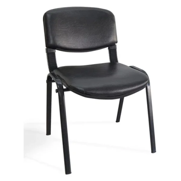 Arj I Office Furniture & Desing Siyah Ofis Büro Bekleme Misafir Form Koltuğu Sandalyesi 4lü 009 - Görsel 2