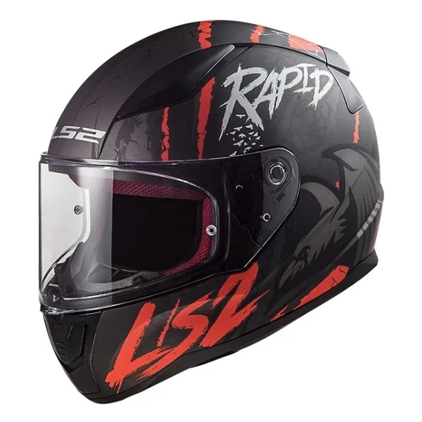 LS2 Rapid Raven Full Face Motor Kaskı - Görsel 2