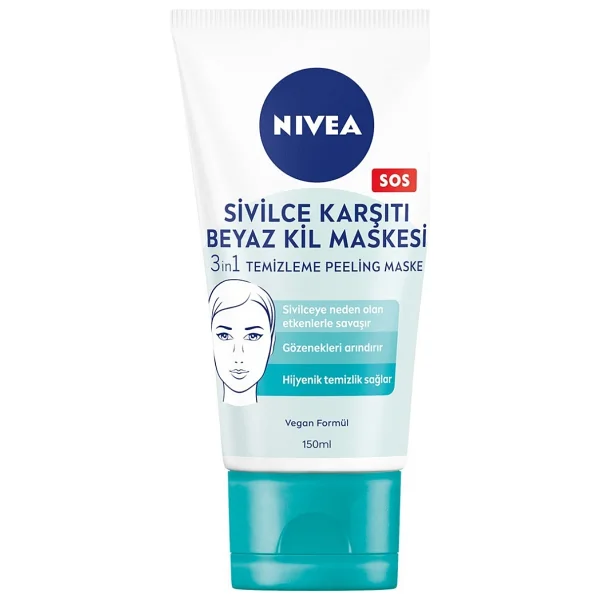 Nivea Sivilce Karşıtı 3'ü 1 Arada 150 Ml Beyaz Kil Maskesi - Görsel 6