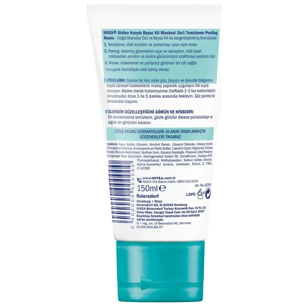Nivea Sivilce Karşıtı 3'ü 1 Arada 150 Ml Beyaz Kil Maskesi - Görsel 7