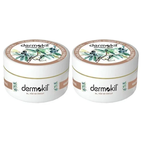Dermokil Zeytinyağlı Yüz, Vücut Ve Doğal El Kremi 300 Ml X 2 Adet - Görsel 3