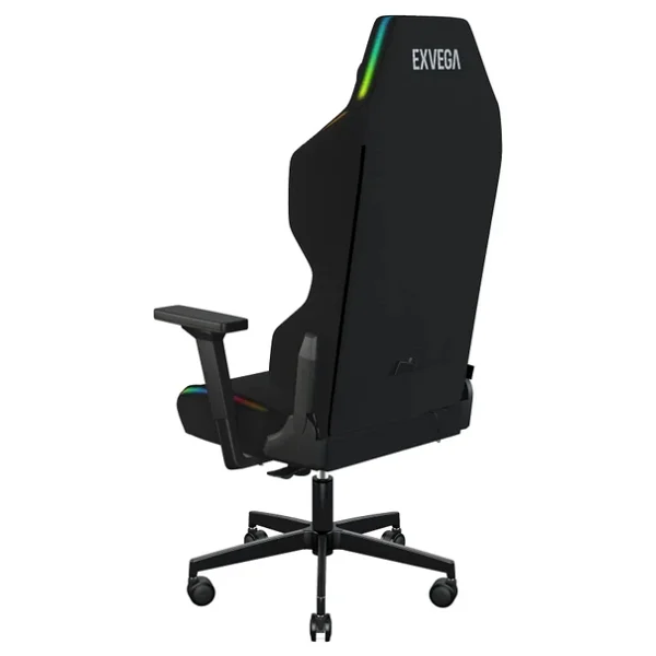 Exvega Lunar Active Hoparlörlü Masajlı RGB Siyah Kumaş Oyuncu Koltuğu - Görsel 4