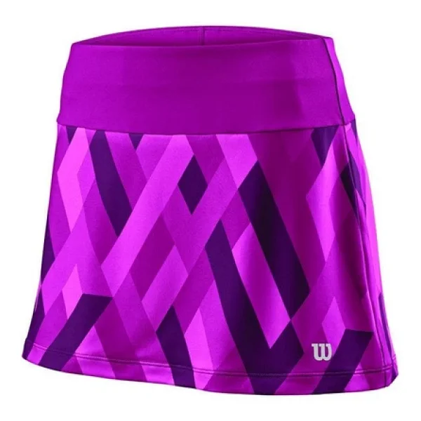 Wilson Uwıı Print 12.5 Mor Kadın Tenis Eteği Wra769302 Mor XS - Görsel 6
