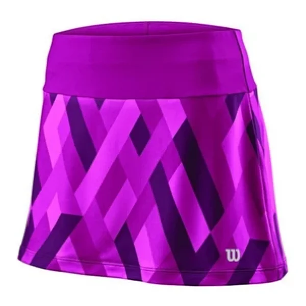 Wilson Uwıı Print 12.5 Mor Kadın Tenis Eteği Wra769302 Mor XS - Görsel 3