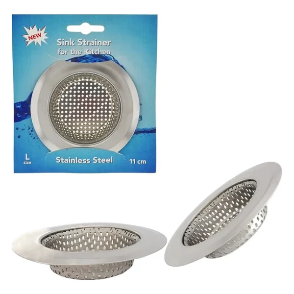 9 Cm Büyük Boy Paslanmaz Çelik Lavabo Süzgeci - Evye Süzgeci - Eviye Süzgeç - Görsel 5