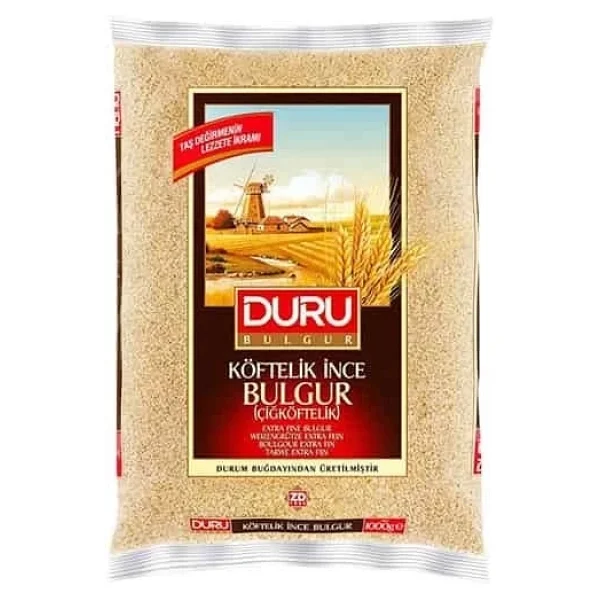 Duru Çiğ Köftelik İnce Bulgur 1 Kg - Görsel 5